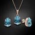 Комплект "Venēra II (Aquamarine)" с кристаллами Swarovski™